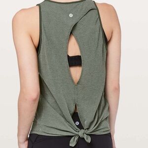 Lululemon Open Up Green Tunic Tank